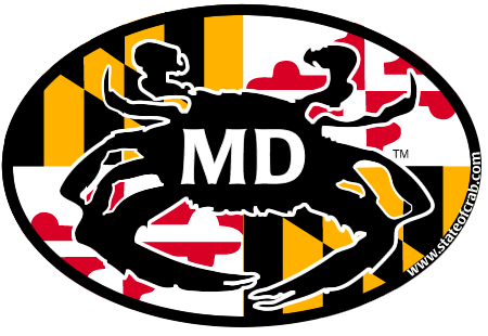 Maryland Crab Bumper Sticker